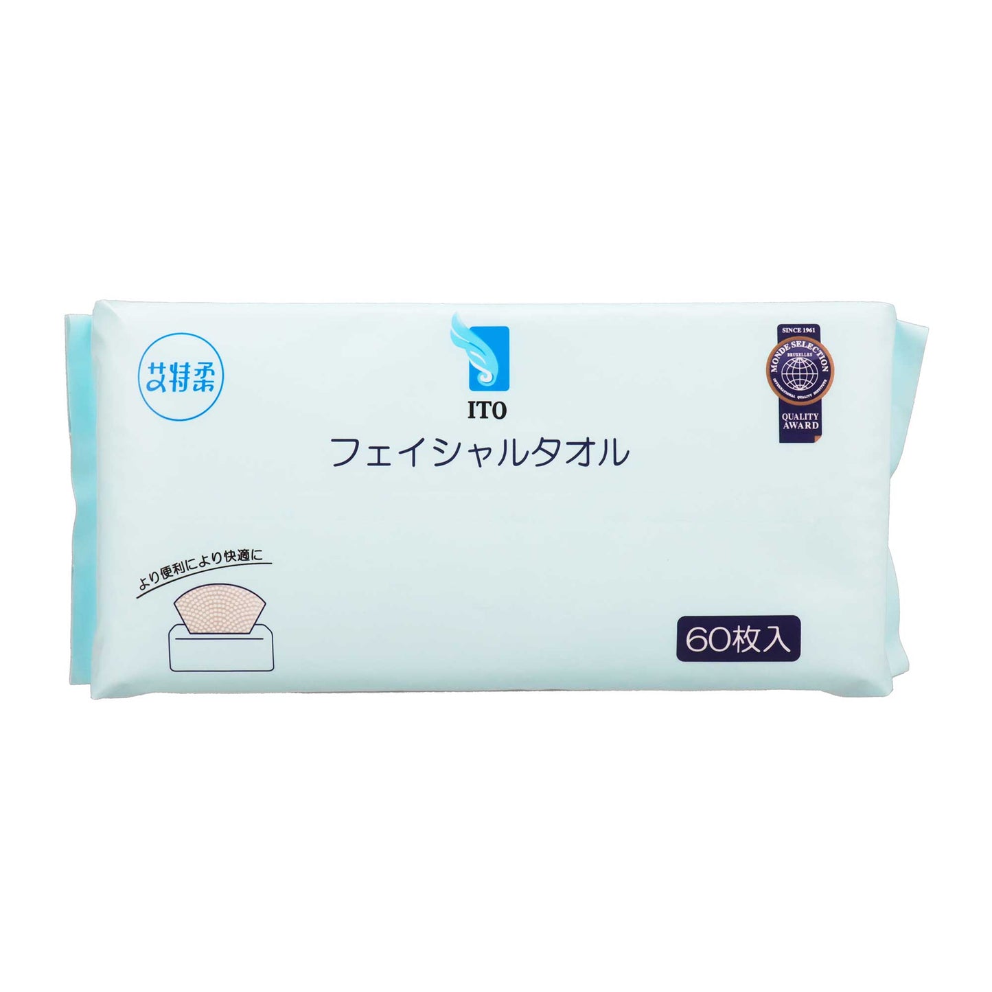 ITOフェイシャルタオル 60枚入 | スギ薬局 Beauty Store