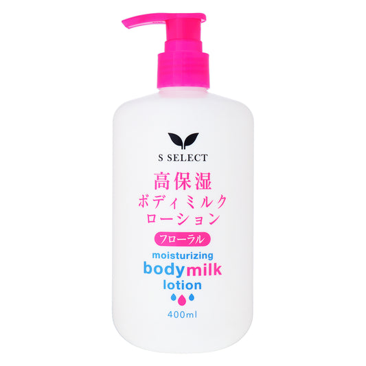 エスセレクト　高保湿ボディミルク　フローラル　400ml
