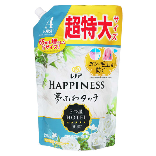 レノアハピネス夢ふわタッチホワイトティーの香り詰替用超特大サイズ １，２８５ｍＬ｜スギ薬局 Beauty Store